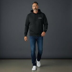 BOXRAW Black Hoodie We Dont Play Boxing Graphic Print Size S